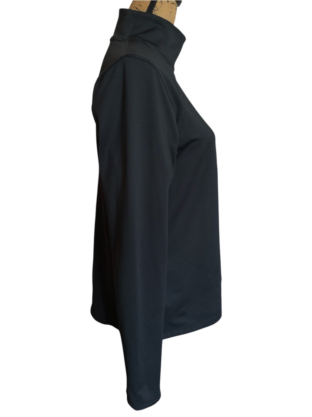 Under Armour Women’s Black ColdGear Fleece Lined Mock Neck Long Sleeve Top - Picture 3 of 7